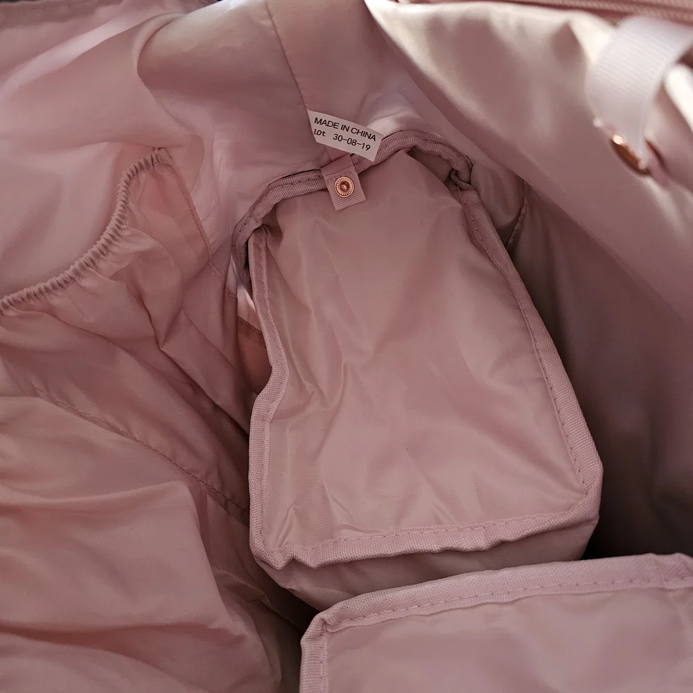 Sarah Wells Floral Breast Pump,Bag For Mothers Who Are Breast Feed Navy and Pink